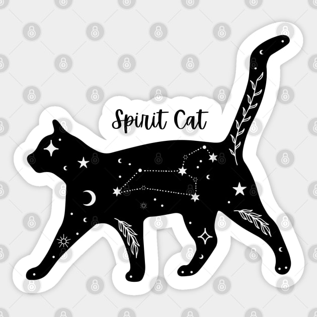 Spirit Cat Sticker by nancy.hajjar@yahoo.com